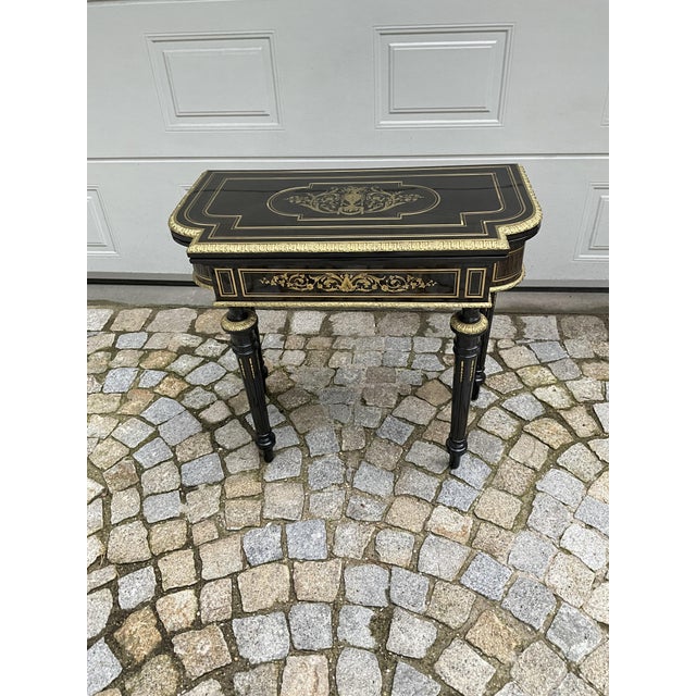 Antique Napoleon III Game Table, 1860 For Sale - Image 12 of 18