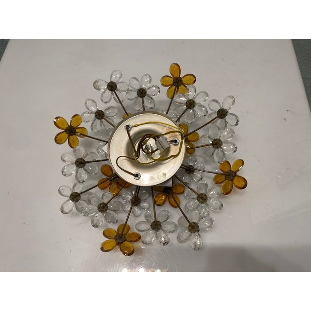 Murano Glass Flower Flushmount, 1960s For Sale - Image 10 of 14