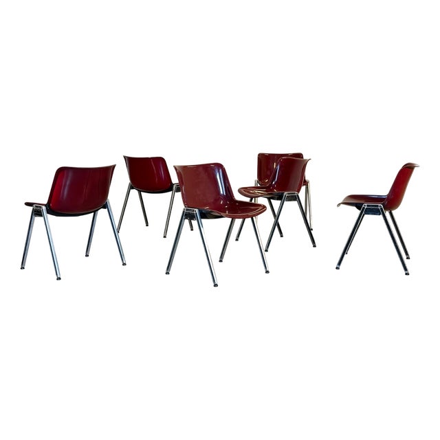 Modus Chairs by Osvaldo Borsani for Tecno, 1980s, Set of 6 For Sale