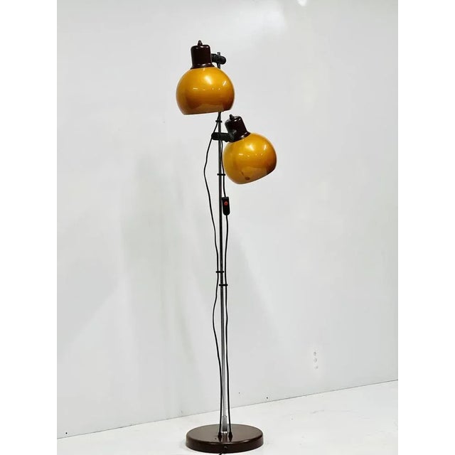 Mid-Century Floor Lamp, 1970s, in Very Good conditions. Designed 1970 to 1979 European Plug (up to 250V).The wiring of...