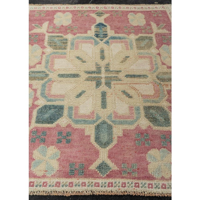 Turkish Mini Rug Oriental Hand Knotted Vintage Rug 2'2" x 2'4" #21193 Explore a curated collection of hallway runners,...