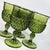 Contemporary Green Diamante Goblets- Set of Four For Sale - Image 3 of 9