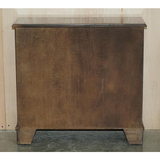 Small Vintage Flamed Mahogany Open Library Bookcase with Drawers from Bevan Funnell For Sale - Image 13 of 18