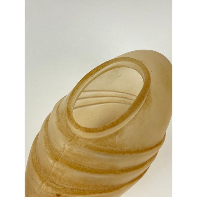 Art Deco Smoked Glass Vase, 1920s For Sale - Image 4 of 6
