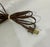Mid-Century Modern Vintage Brass Bugle Horn Lamp on Wooden Base For Sale In Wichita - Image 6 of 7