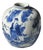 Small Scale Chinese Blue & White Chinoiserie Style Ginger Jar Without Lid For Sale