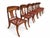 Mid-Century Modern Walnut Klismos Dining Chairs Set of 6 For Sale - Image 3 of 6