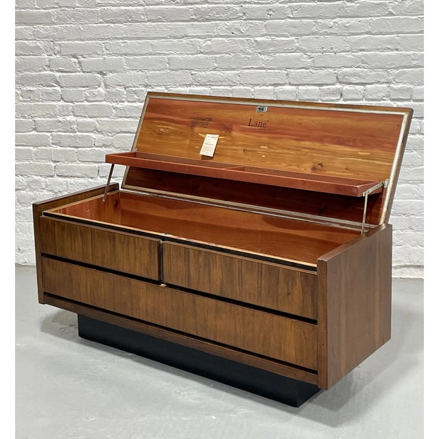 Mid Century Modern Walnut Storage Chest, C. 1960's | Chairish