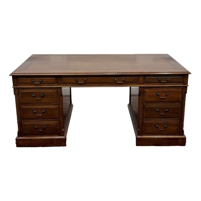 English Oak Desk from Eichholtz For Sale