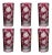 Verdure Highball Glasses, Set of 6, Fuchsia For Sale