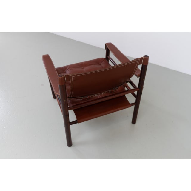Brown Sirocco Safari Lounge Chair in Rosewood by Arne Norell for Aneby Mobler, Sweden, 1970s For Sale - Image 13 of 18