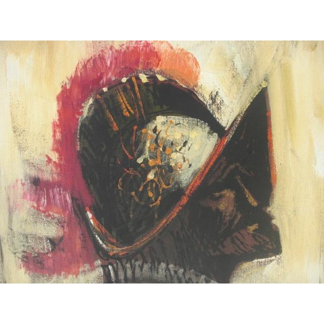 Wood Mid 20th Century Mid Century Modern "Conquistador" by Lee Reynolds, Framed For Sale - Image 7 of 10