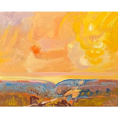 Jean Krille, Landscape 147, 1985, Oil on Masonite For Sale - Image 10 of 10