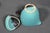 Mid 20th Century Vallauris – Black and Turquoise Blue Faience Coffee Set - 15 pcs For Sale - Image 14 of 18