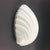 Large Vintage Opaline Glass Shell Wall Sconces from Limburg, Germany, 1970s, Set of 3 For Sale - Image 4 of 11