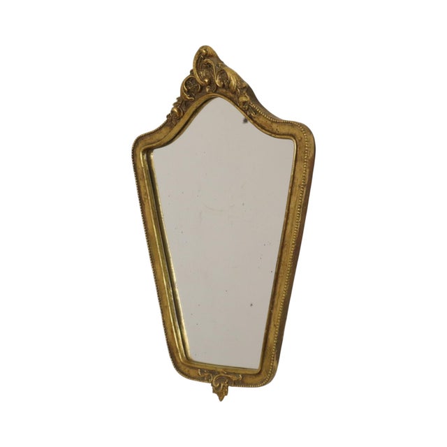 Baroque French Crested Mirror with Gold Leaf Gilt, 1960s For Sale - Image 17 of 18