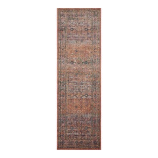 Jean Stoffer x Loloi Bradbury Sunset / Multi 2'-6" x 10'-0" Runner Rug For Sale