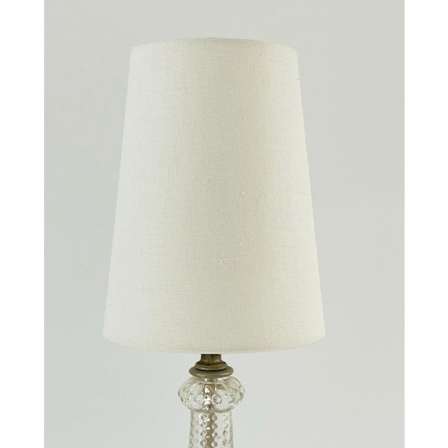 Traditional Petite Vintage Hobnail Boudoir Lamp For Sale - Image 3 of 9