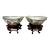 Antique Chinese Famille Rose Medallion Porcelain Bowls With Stands - a Pair For Sale