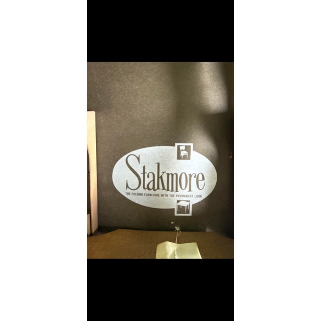 Mid-Century Modern 1960s Stakmore Folding Chairs Set of 4 For Sale - Image 3 of 4