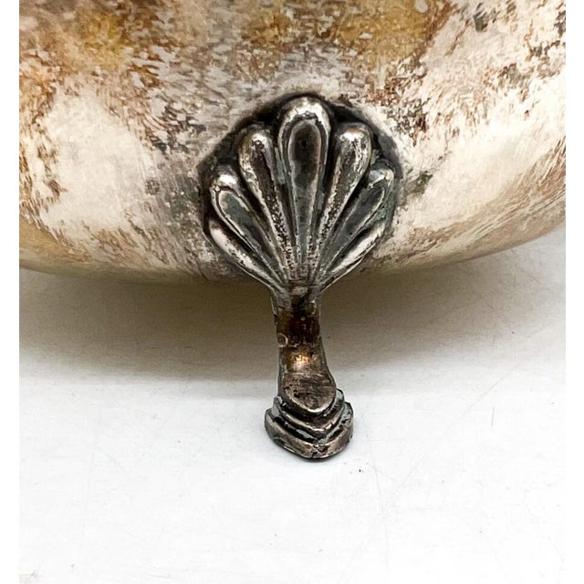 Early 20th C. Silver Plated Scalloped Footed Bowl by Wm Rogers – Classical / Traditional For Sale - Image 10 of 12