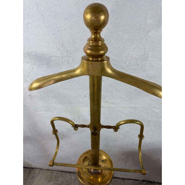 Metal Vintage Store Display Brass Valet For Sale - Image 7 of 11