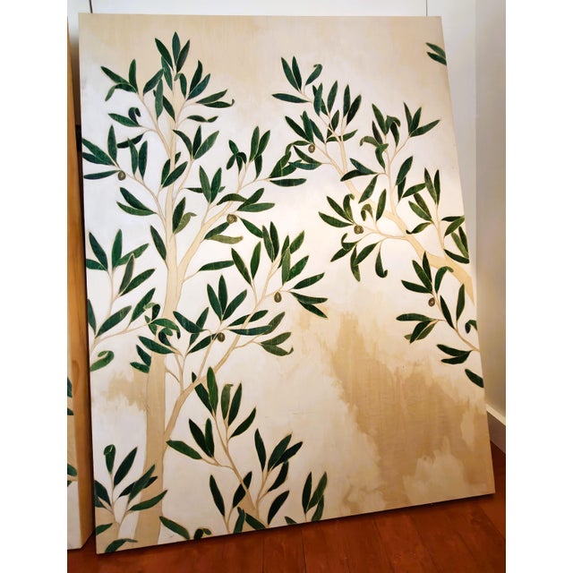 Modern Kate Tortland Wall Art Olive Branches - Set of 2 For Sale - Image 3 of 6