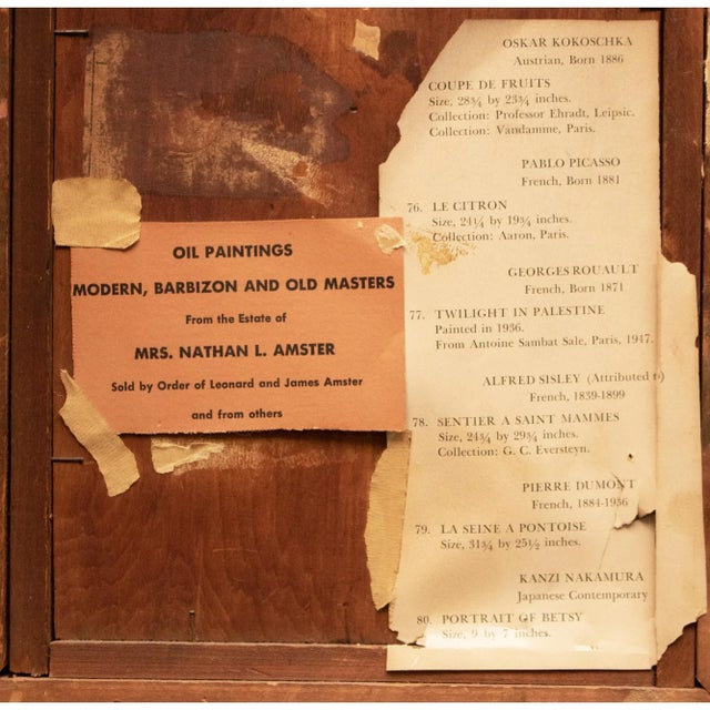 1920s Kanji (Kanzi) Nakamura "Portrait of Betsy" Painting, Framed For Sale In Dallas - Image 6 of 9