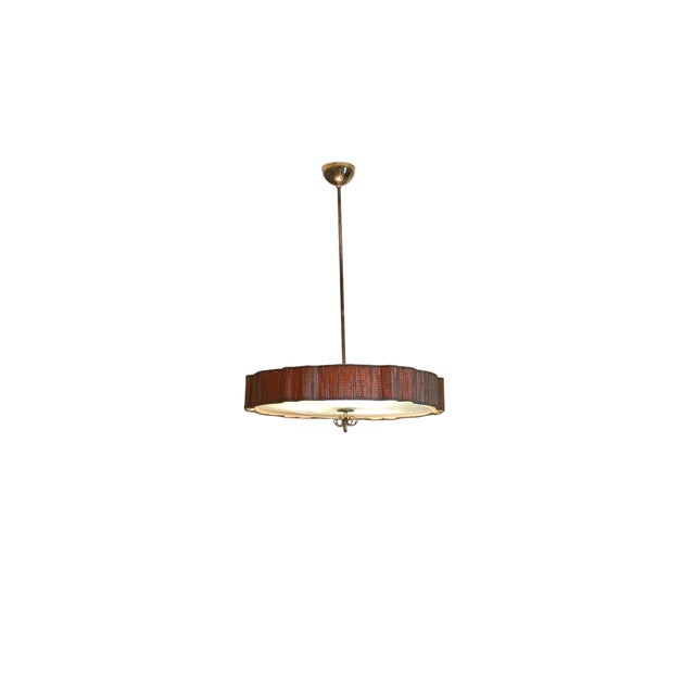 Mid-Century Modern Pendant Lamp by Paavo Tynell & Kyllikki Salmenhaara, 1940s For Sale - Image 3 of 18