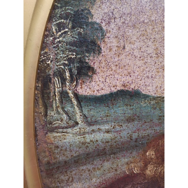 Mid 18th Century 18th Century Oil on Canvas Old Master Painting of the Madonna For Sale - Image 5 of 11