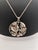 Art Deco Necklace with Amulet, Floral Hearts and Grapes in 800 Silver, 1920s For Sale - Image 3 of 6