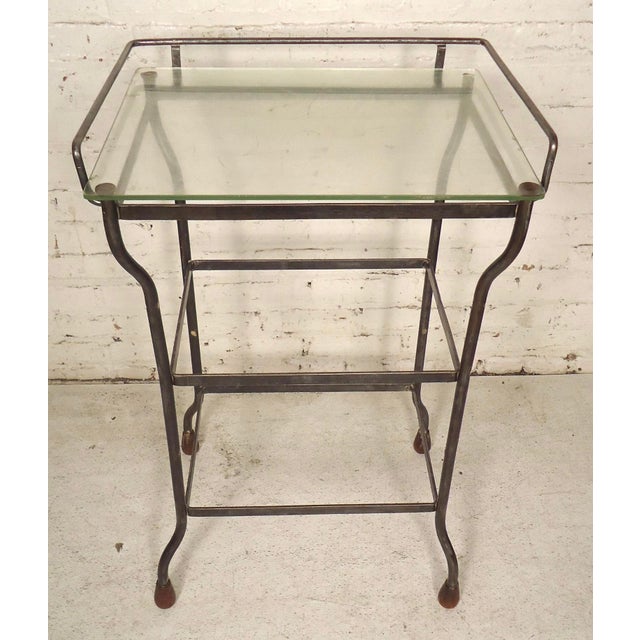 Mid 20th Century Industrial Side Table For Sale In New York - Image 6 of 6