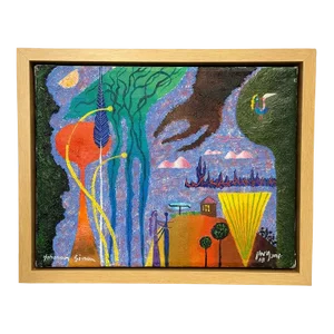 1968 "Mounting Passion" Original Painting by Yohanon Simon