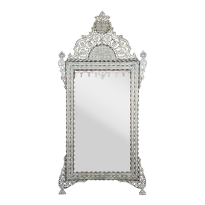 Late 19th Century Mother of Pearl Inlaid Mirror