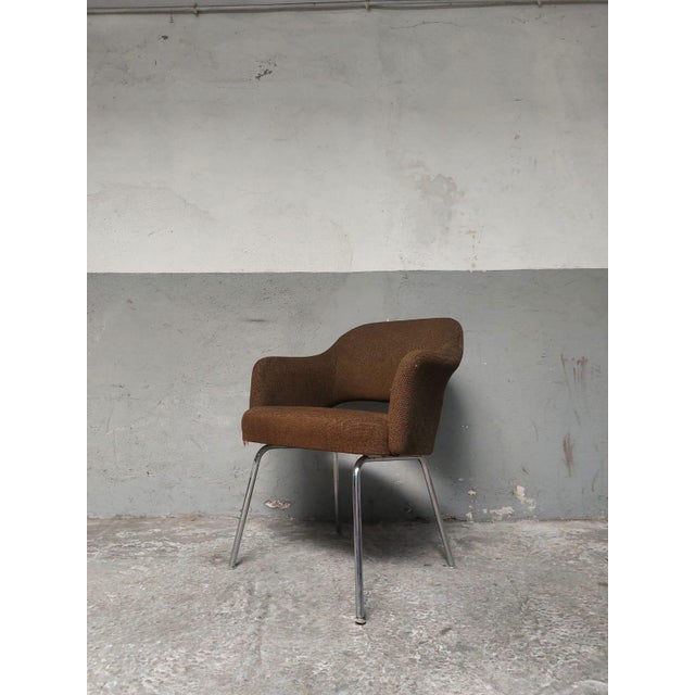 Vintage Lounge Chair in Woolen Fabric, 1960s For Sale - Image 11 of 18