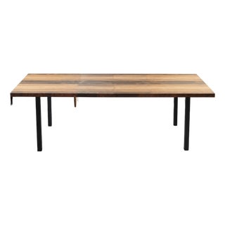 Milo Baughman Mixed Wood Dinning Table For Sale