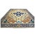 21st Century Persian Heriz Wool 12x15 Tan & Navy Handmade Area Rug #9902016 For Sale - Image 4 of 10