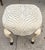 Randy Esada Designs for Prospr 18th C Style Hoof Foot Taboret Footstool W Cut Velvet 1 of 2 Available For Sale - Image 4 of 6