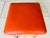 Mid-Century Modern Mid-Century Orange Skaï and Chrome Stool from J L, 1970s For Sale - Image 3 of 18