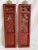 Antique Chinese Carved Wood Wall Hangings- Set of 2 For Sale - Image 9 of 14