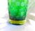 Contemporary Tall Green Cut to Clear Murano Glassware Vase For Sale - Image 3 of 7