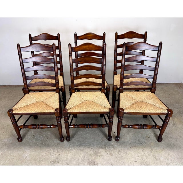 Set of 6 Theodore Alexander Castle Bromwich English Style Dining Room Chairs For Sale - Image 9 of 12