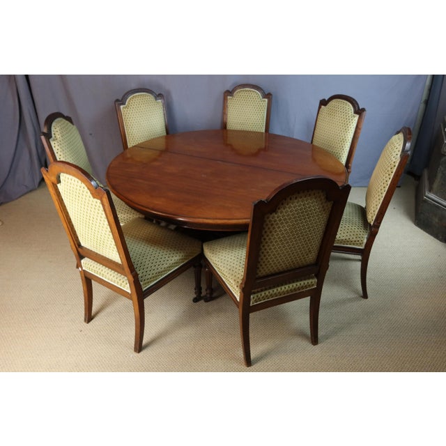 Wood Large Dining Table from Maison Jeanselme, Paris, France For Sale - Image 7 of 15