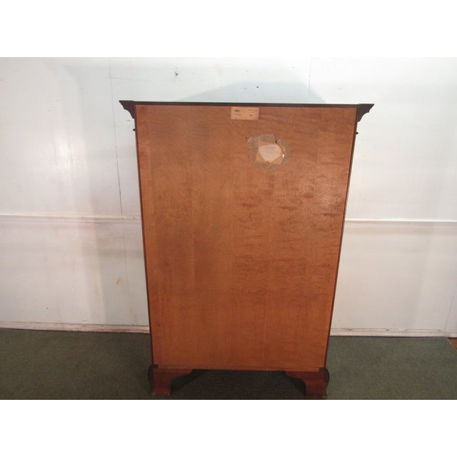Henkel Harris Solid Mahogany New Market Chest of Drawers For Sale - Image 10 of 10