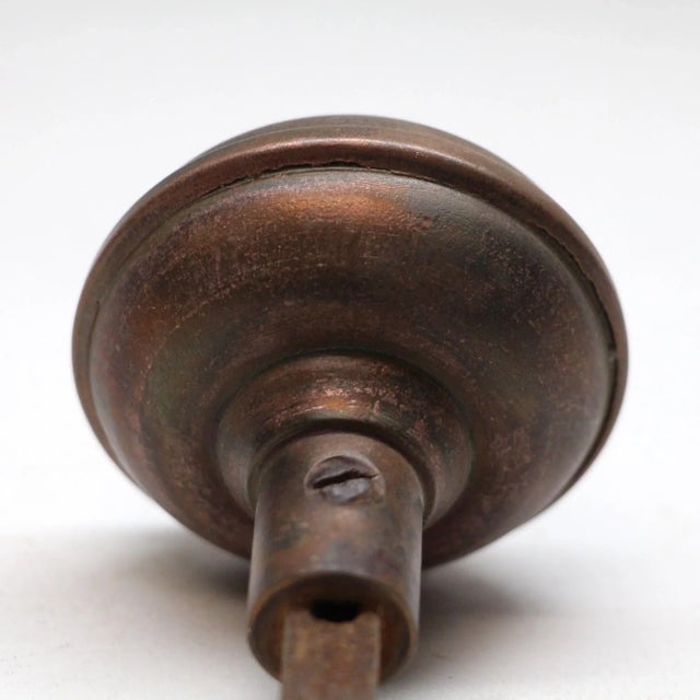 Antique 1910s French Bronze Haven Sargent Passage Door Knob For Sale - Image 4 of 4