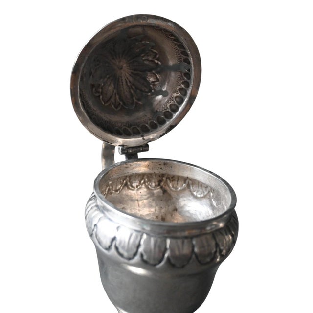Metal Silver Spice Jugs by Mathieu Guillaume, Liège, Belgium, 1785-1790, Set of 2 For Sale - Image 7 of 12