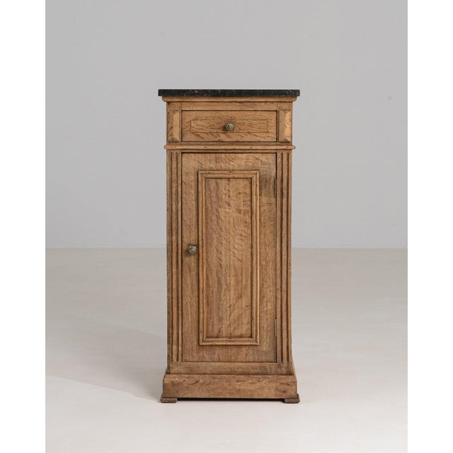 19th Century France Tan Wood Pedestal Cabinet For Sale In Greensboro - Image 6 of 10