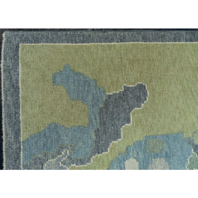 Turkish Oushak Rug 9'10" x 14'3" #19034 For Sale - Image 4 of 8