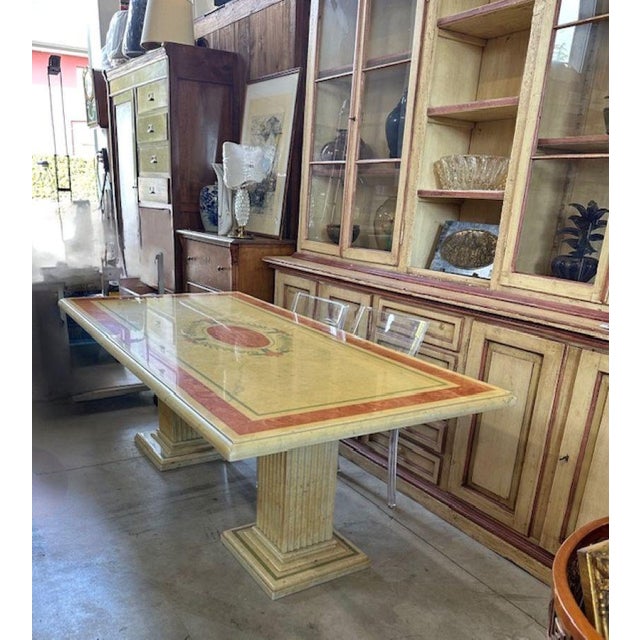 Marble Dining Table with Column Bases, 1970s For Sale - Image 6 of 18