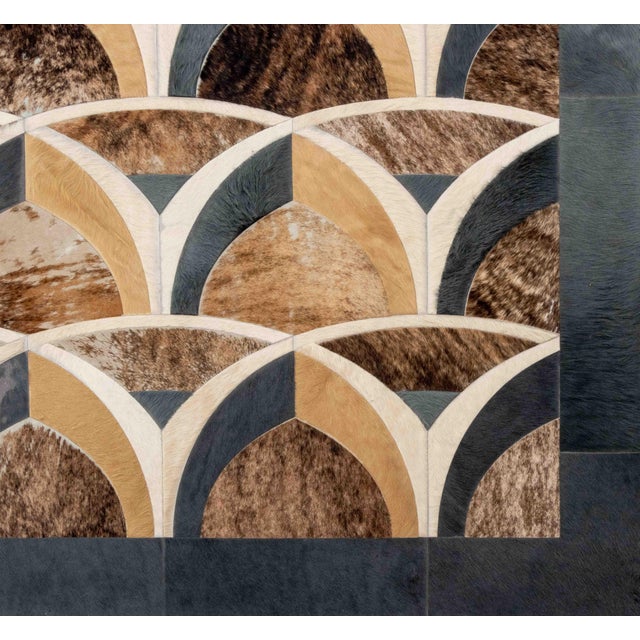 American Kyle Bunting "Eclipse" Hide Rug, 12' 5" X 5' 9" For Sale - Image 3 of 7